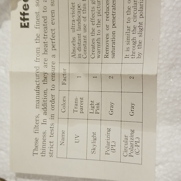 CAMERA EQUIPMENT:Filter 2/$10 - Picture 5 of 6